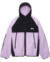 Stussy Panel Track Jacket in Blue for Men | Lyst Stussy Panel Track Jacket in Blue for Men | Lyst