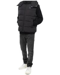 DIESEL - Quilted Hooded Gilet - Lyst