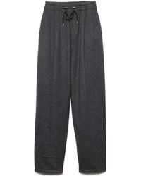 Prada - Triangle-Patch Drawstring Pants - Lyst