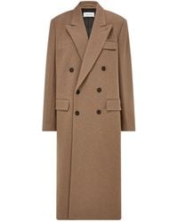 Ferragamo - Jersey Interlock Double Breasted Coat - Lyst