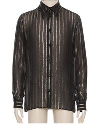 Valentino - Striped Button-Up Shirt - Lyst