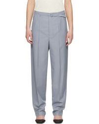 Lemaire - Belted Tailored Trousers - Lyst