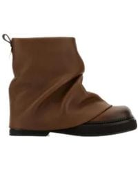 The Attico - The Round Toe Robin Ankle Boots - Lyst