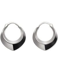 Lemaire - Drop Edge Hoop Earrings - Lyst