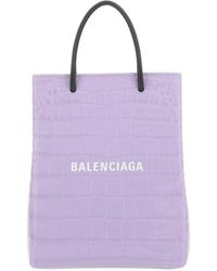 Balenciaga - Lilac Leather Handbag - Lyst