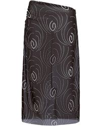 Prada - All-Over Geometric Patterned Midi Skirt - Lyst