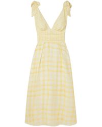 Rosie Assoulin - Linen-Blend Midi Dress - Lyst