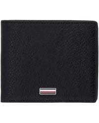 Tommy Hilfiger - Logo-Plaque Pebbled-Leather Wallet - Lyst