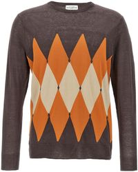 Ballantyne - Argyle-Check Jumper - Lyst