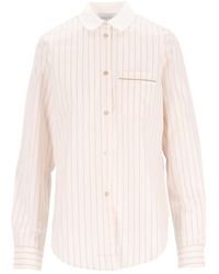 forte_forte - Shirt With French Collar - Lyst
