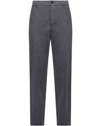 Moncler - Cotton Blend Tailored Pants - Lyst