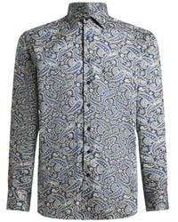 Etro - Paisley-Printed Long Sleeved Shirt - Lyst