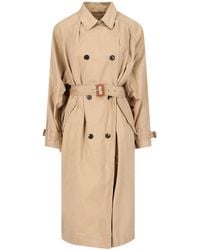 Isabel Marant - Edenna Double-Breasted Belted Trench Coat - Lyst