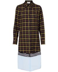 Coperni - Plaid Shirt Dress - Lyst