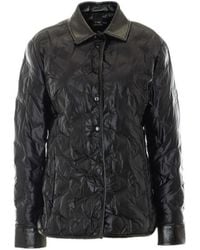 Pinko - Logo Patch Quilted Belted Jacket - Lyst