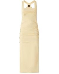 Pinko - Buttoned Sleeveless Vest Dress - Lyst