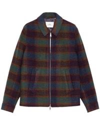 Les Deux - Check-Pattern Zip-Up Jacket - Lyst