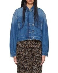 Isabel Marant - Isabel Marant Étoile Julie Cropped Denim Jacket - Lyst
