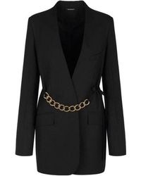 Givenchy - Belted Chain Blazer Jacket - Lyst