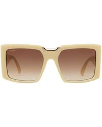 Max Mara - Square Frame Sunglasses - Lyst