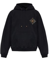 Versace - Studded Medusa Patch Hoodie - Lyst