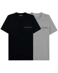 Emporio Armani - Two-Pack Crew-Neck T-Shirts - Lyst