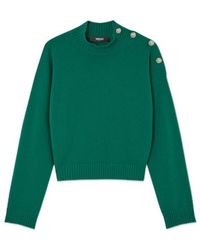 Versace - Stand-Up Neck Knitted Jumper - Lyst