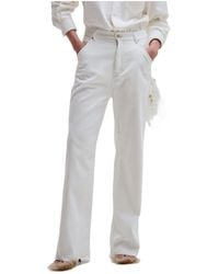 DARKPARK - Lisa Feather Trim Carpenter Pants - Lyst