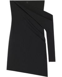 Courreges - Draped Polywool Bustier Dress - Lyst