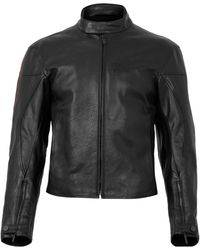 Gucci - Standcollar Leather Jacket - Lyst