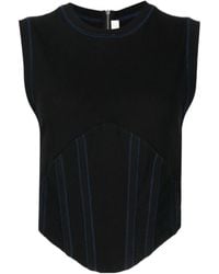Dion Lee - Fine-Ribbed Corset Tank Top - Lyst
