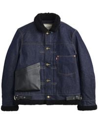 Sacai - Levi's X Denim Sherpa Jacket - Lyst
