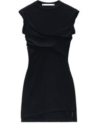 Alexander Wang - Draped Jersey Mini Dress - Lyst