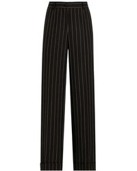 Dolce & Gabbana - Straight Leg Pinstriped Pants - Lyst