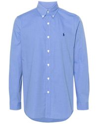 Polo Ralph Lauren - Pony Embroidered Curved Hem Shirt - Lyst