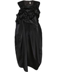 Comme des Garçons - Comme Des Garçons Ruffle Detailed Sleeveless Midi Dress - Lyst