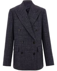 Ferragamo - Long-Sleeved Suit Jacket - Lyst