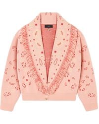 Alanui - Bandana Jacquard Cardigan - Lyst