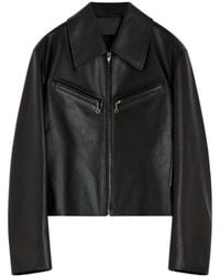 Lemaire - Zip-Front Leather Jacket - Lyst