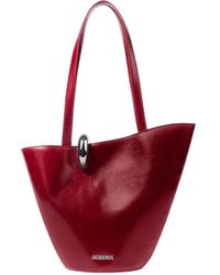 Jacquemus - Le Bambola Moyen Logo Lettering Bucket Bag - Lyst