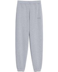 Max Mara - Logo Embroidered Straight Leg Pants - Lyst