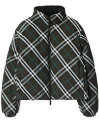Burberry - Reversible Checked Puffer Jacket - Lyst