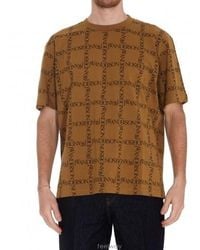 JW Anderson - Jw Anderson Logo Printed Crewneck T-Shirt - Lyst