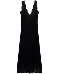 Jonathan Simkhai - Lace And Cashmere Midi Dress - Lyst