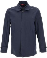 Fay - Buttoned Collar Jacket - Lyst