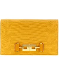 Elisabetta Franchi - Lizard-Effect Chain Shoulder Bag - Lyst