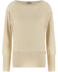 Herno - Sequinned Knitted Jumper - Lyst