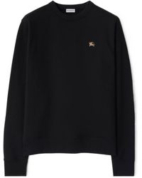 Burberry - Logo Printed Crewneck Sweatshirt - Lyst