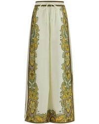 ALÉMAIS - Porter Paisley Wide-Leg Pants - Lyst