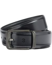 ZEGNA - Leather Reversible Buckle Belt - Lyst